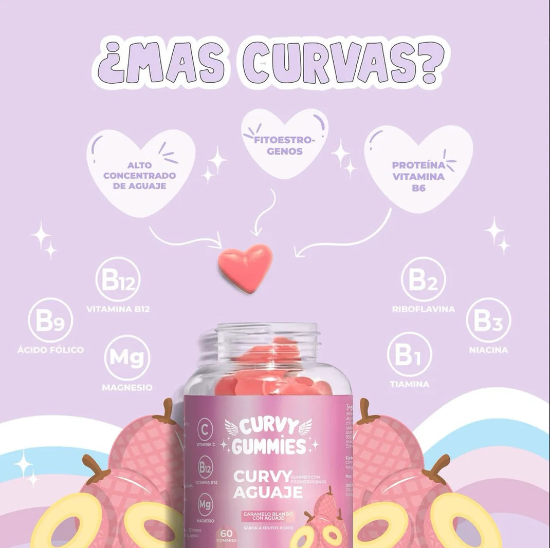 Curvy Gummies | Suplemento Natural Aguaje en gomitas.