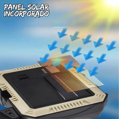 Linterna  Multifuncional (Caja de herramientas + Cargador Celular + Linterna + Panel Solar)