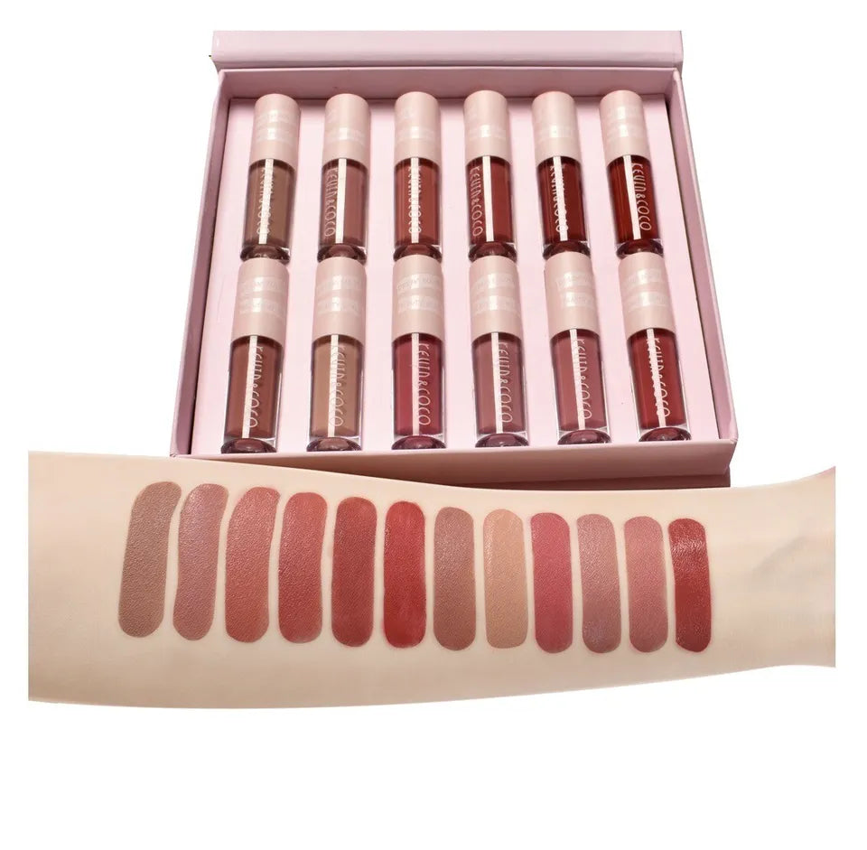 KissLips™️ | Pack 12 Labiales Mate Lip Gloss Premium